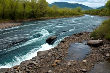 Un fiume che scorre