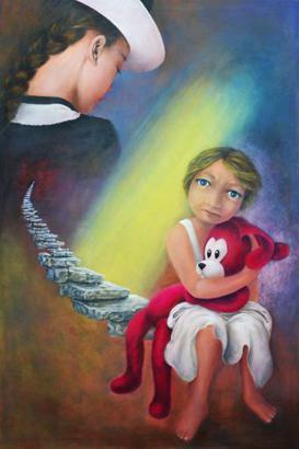 Gestire le emozioni. Un esempio negativo lo si trova nel quadro Madre 6 – La Solitudine. Un'opera introspettiva che rappresenta una situazione di solitudine interiore di madre e figlia
