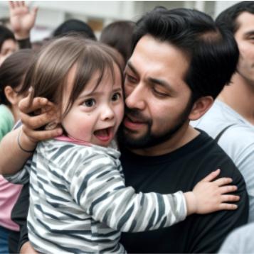Padre con bambina