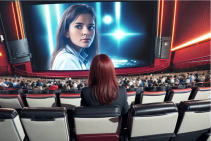 Ragazza al cinema