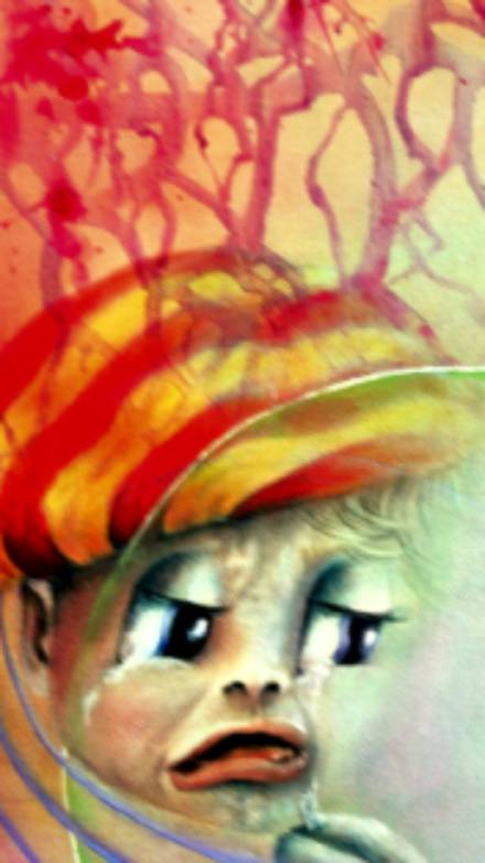 A.-Mazzoldi-Consolazione, particolare che evidenzia il garbuglio emotivo