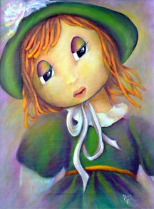 Aurora Mazzoldi - Emily - per la pagina Obbedire o non obbedire acrylic on canvas