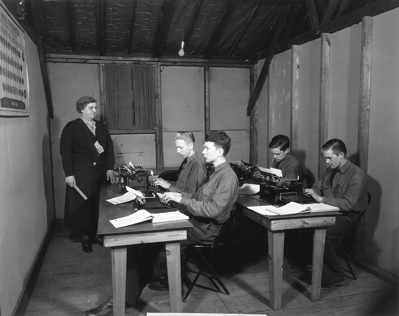 Lezione a scuola - Franklin D. Roosevelt Library and Museum, Public domain, via Wikimedia Commons